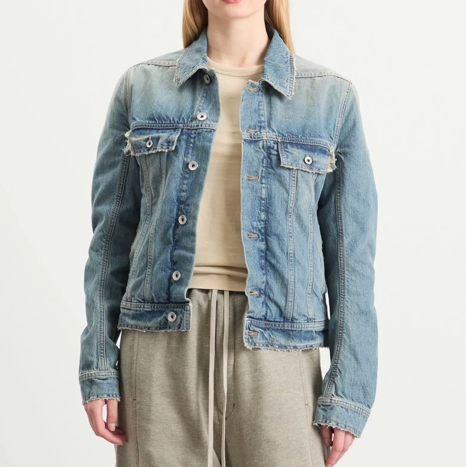 Rick Owens DRKSHDW Denim Trucker Jacket