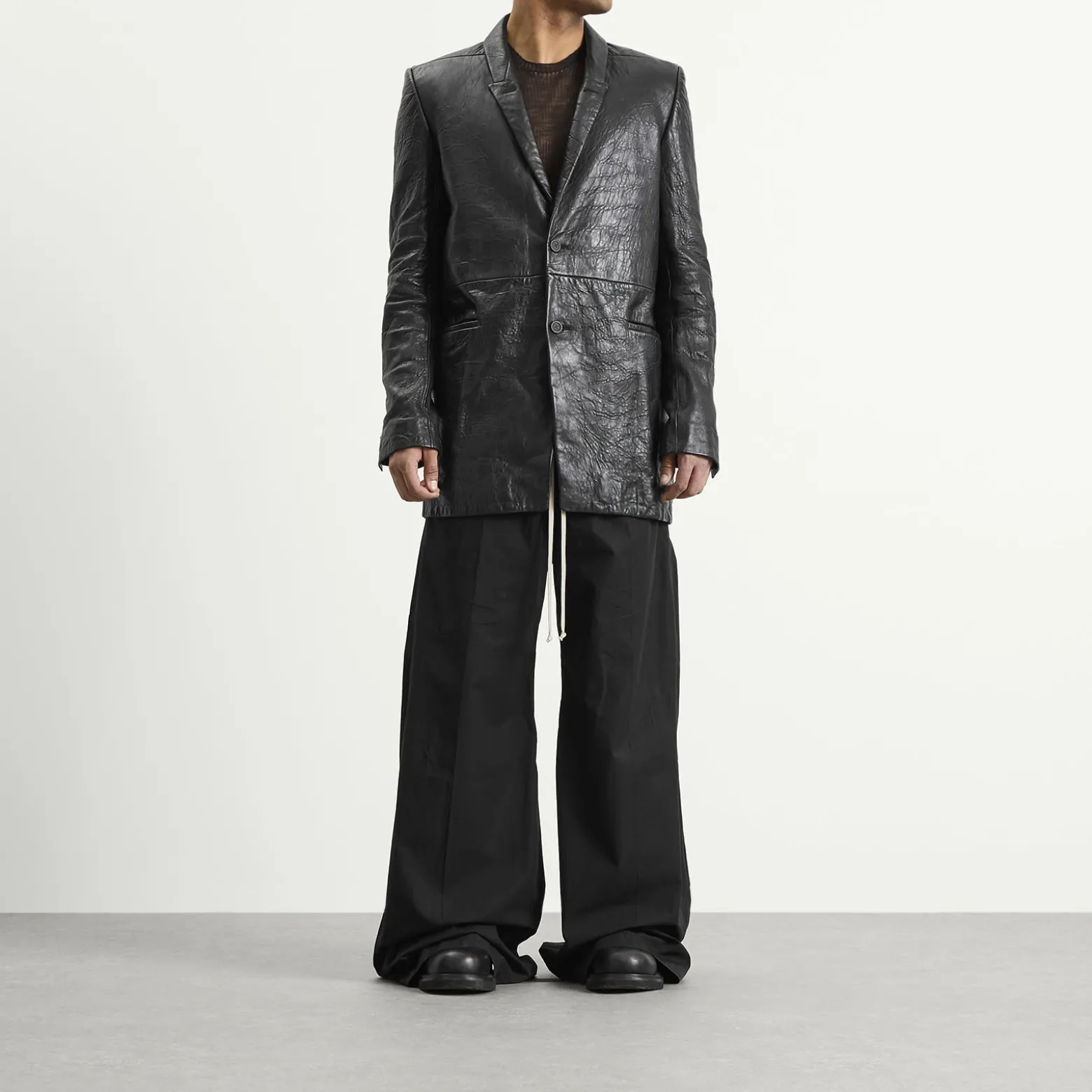 Rick Owens Leather Blazer