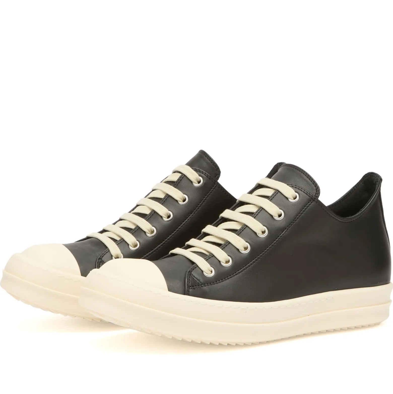 Rick Owens Leather Low Sneakers