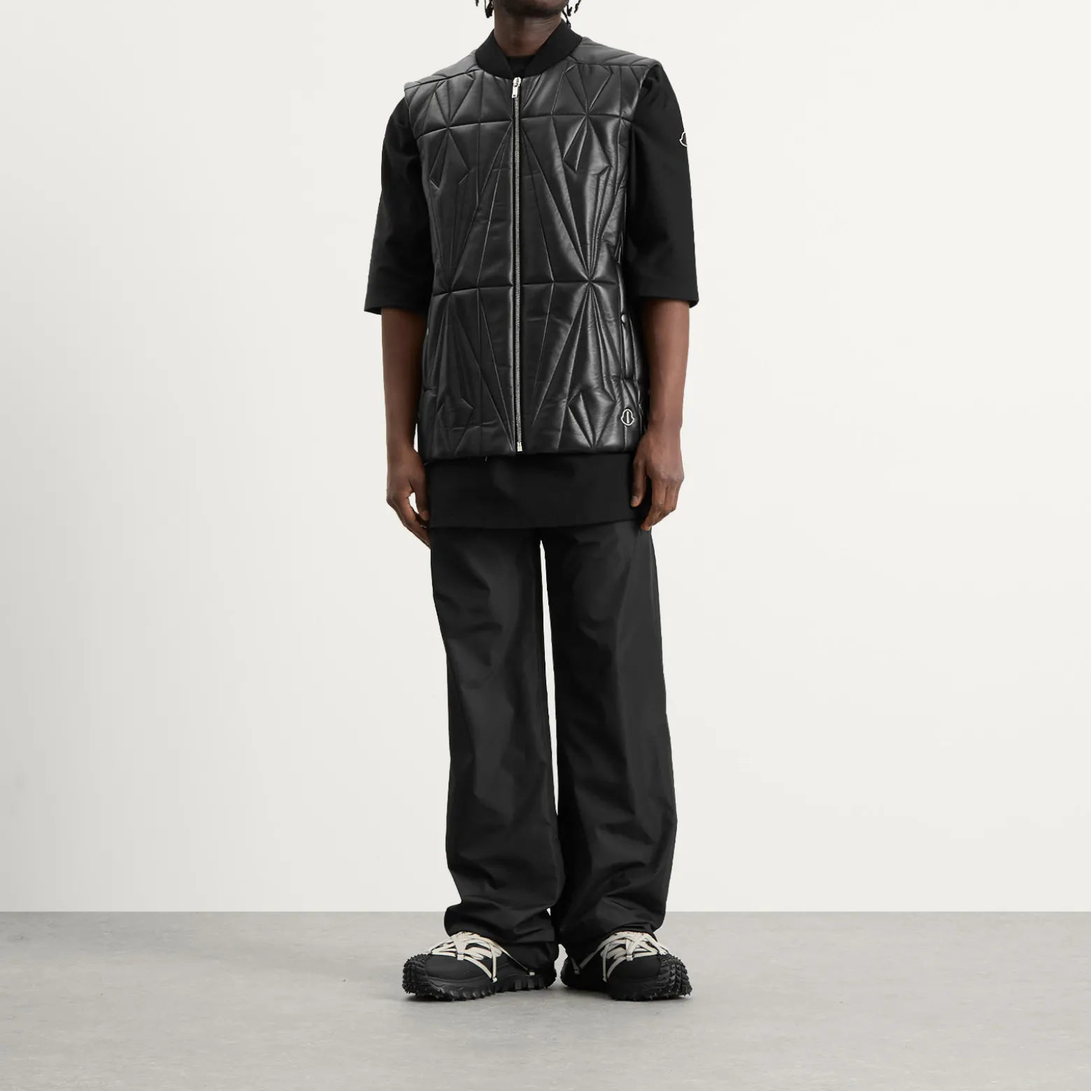 Rick Owens x Moncler Geocamo Flight Leather Vest