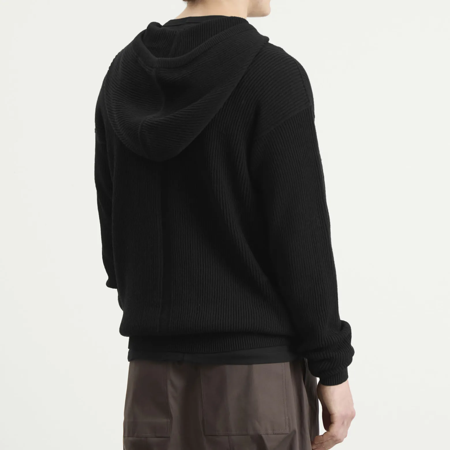 Rick Owens Zip Knitted Hoodie