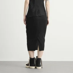 Rick Owens Zipped Short Pillar Skirt
