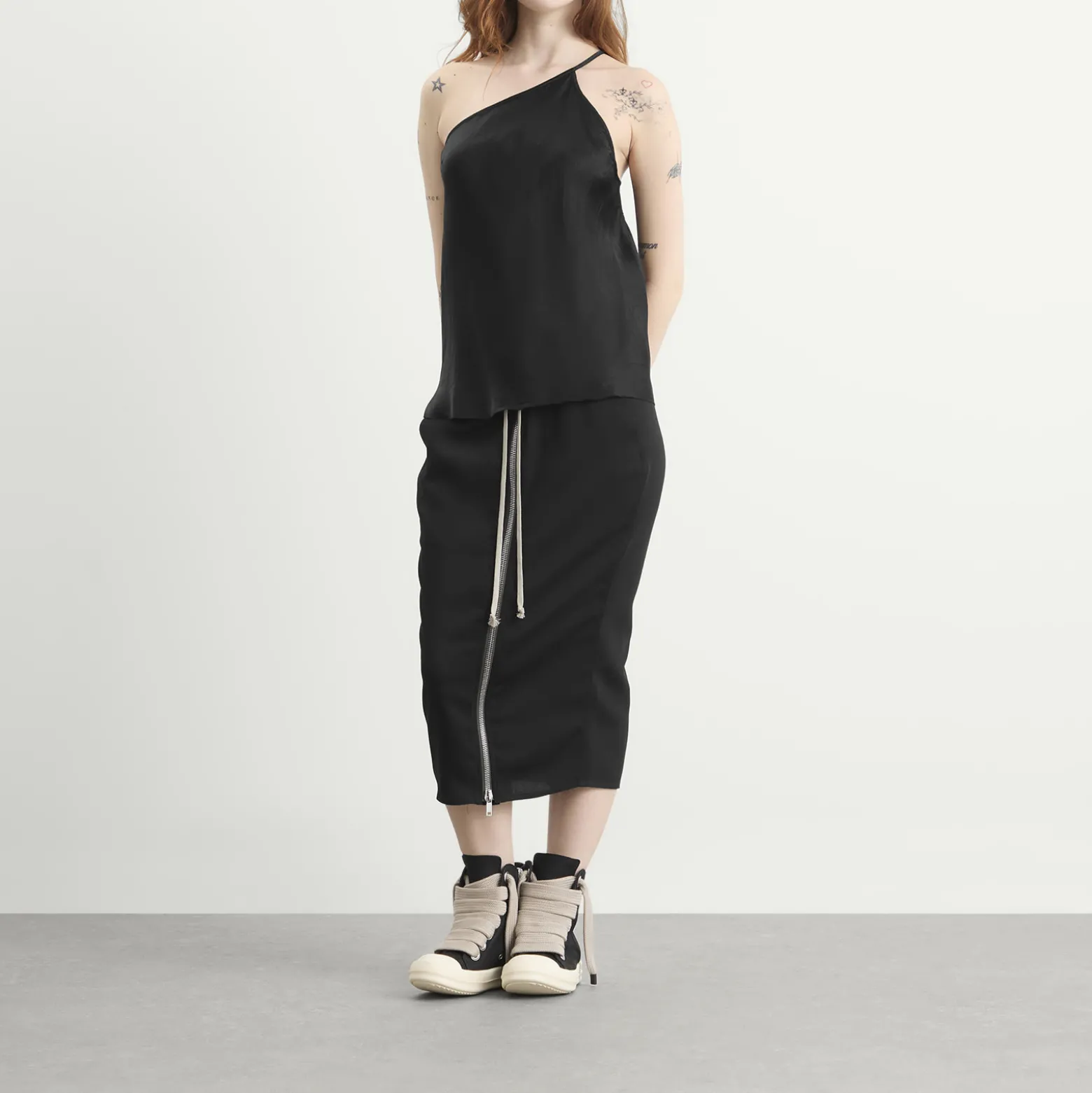 Rick Owens Zipped Short Pillar Skirt
