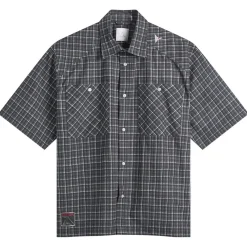 ROA Aair Floweave Printed Check Short Sleeve Shirt
