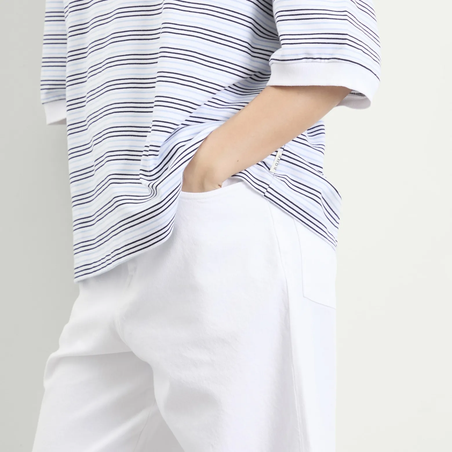 Rohe Baggy fit turn-up denim