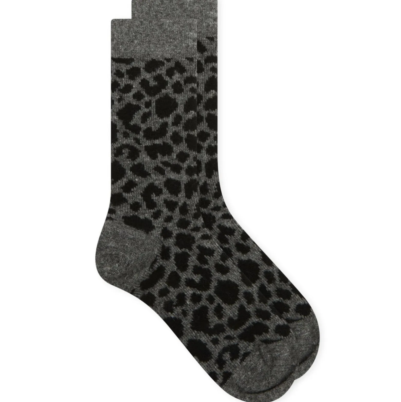 RoToTo Leopard Pattern Merino Sock