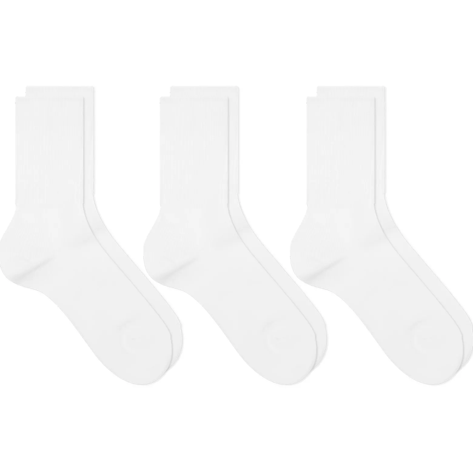 RoToTo Organic Daily Ribbed Crew Sock - 3 Pack
