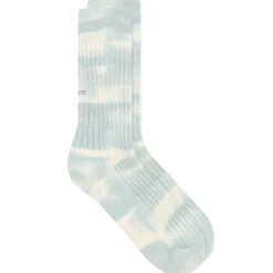 RoToTo Tie Dye Ribbed Crew Sock