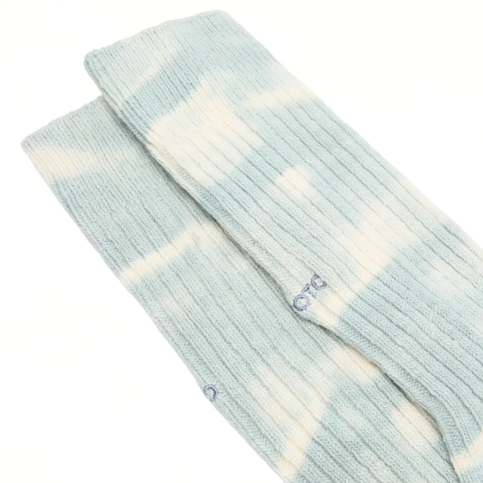 RoToTo Tie Dye Ribbed Crew Sock