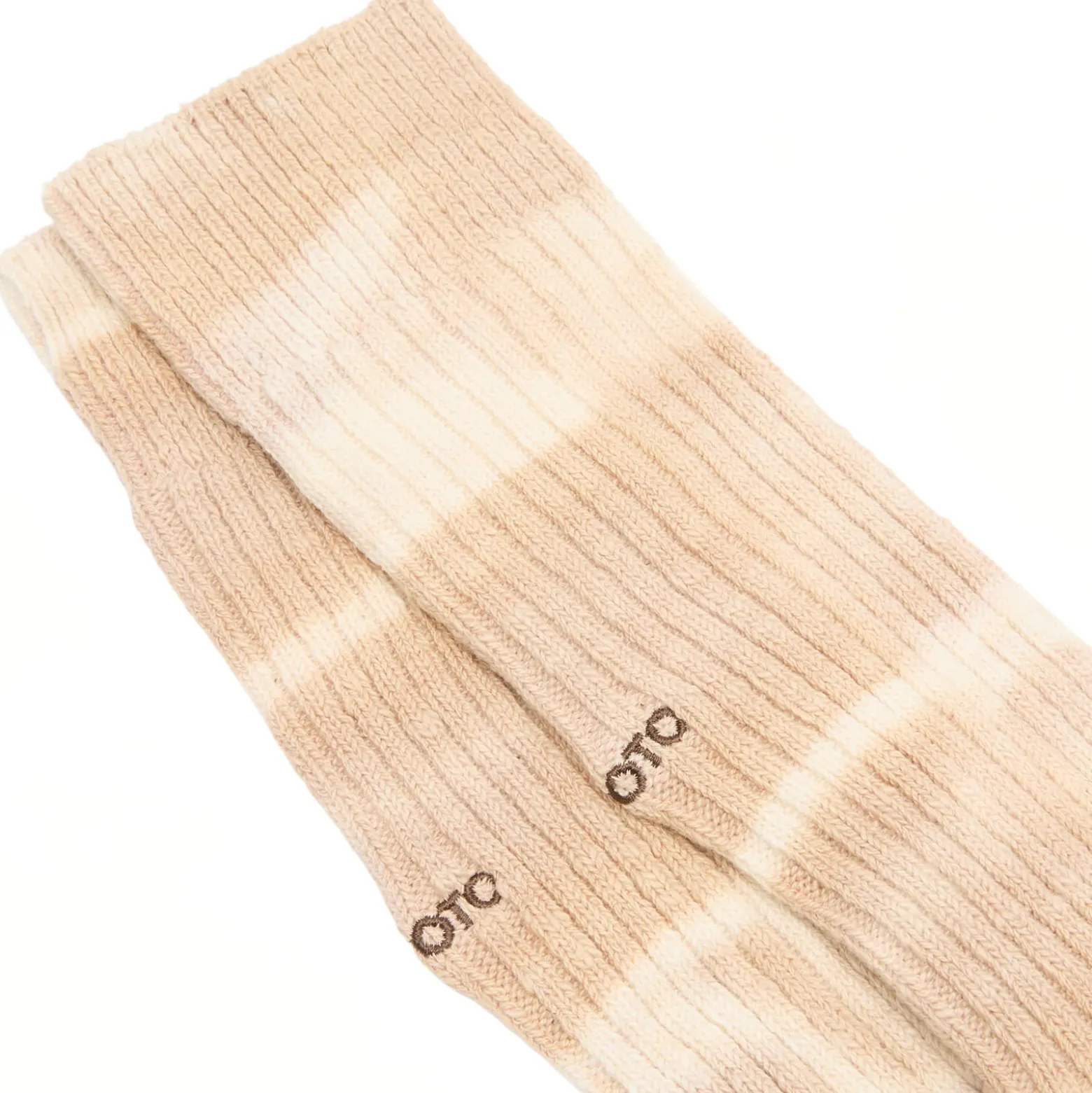 RoToTo Tie Dye Ribbed Crew Sock