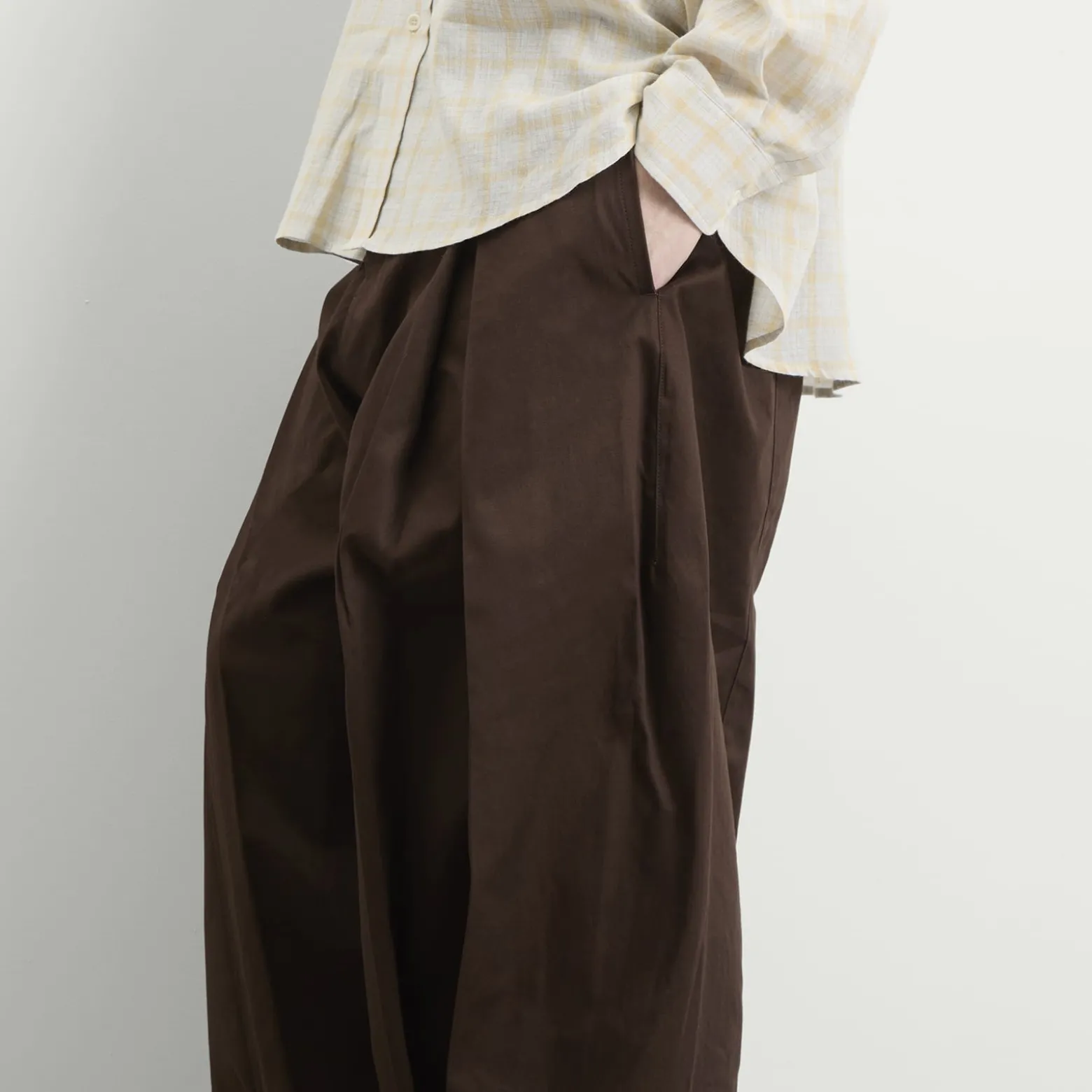 Sage Nation Box Pleat Trouser