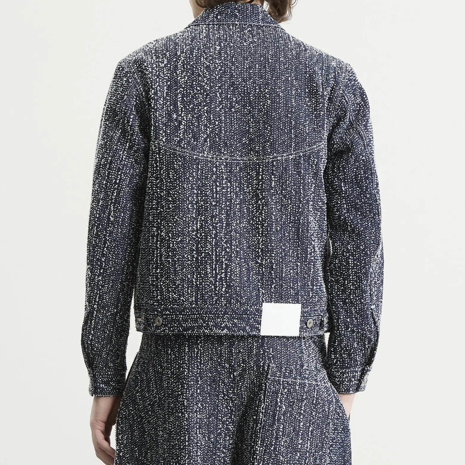 Sage Nation Needle Punch Denim Jiji Jacket