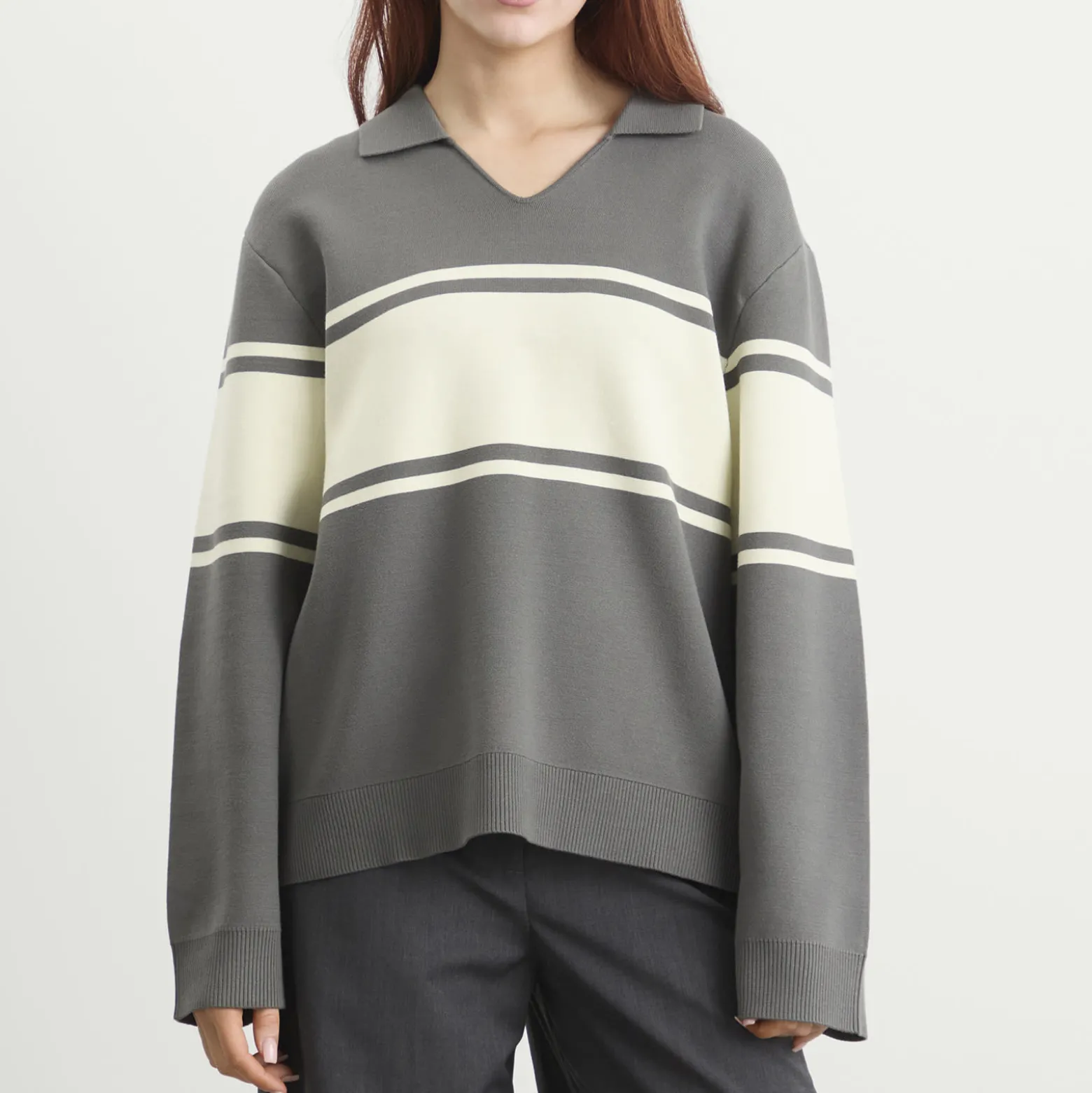 Samsøe Samsøe Saanne Long Sleeve Polo Top