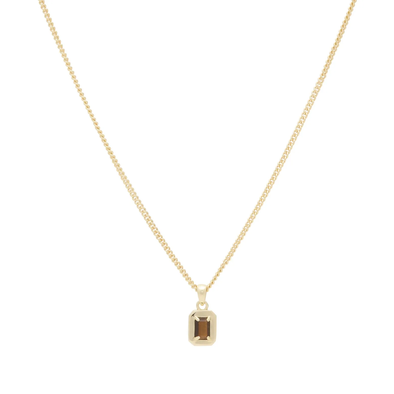 Serge DeNimes Gold Tigers Eye Blush Necklace