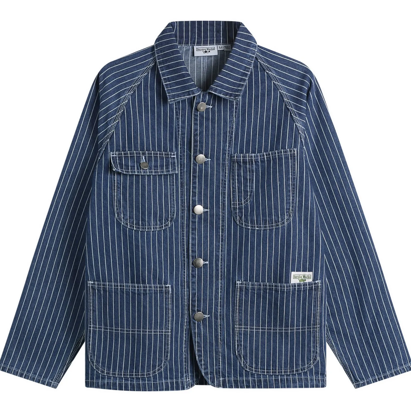 Service Works Pinstripe Denim Coverall Jacket