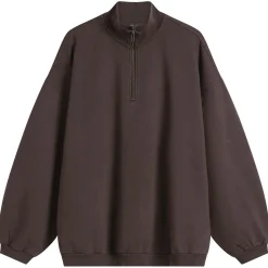 SKIMS Boyfriend Fleece Slouchy Turtleneck Pullover