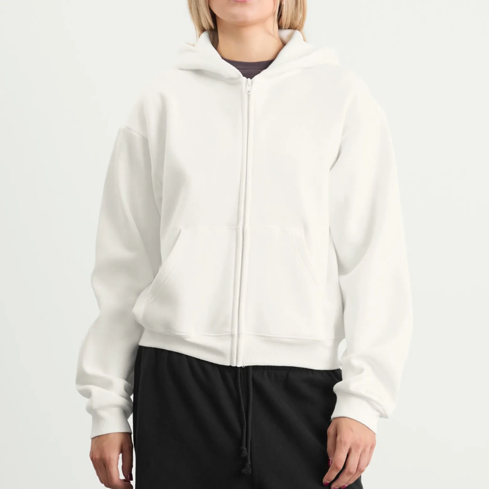 SKIMS Cotton Fleece Classic Zip Up Hoodie