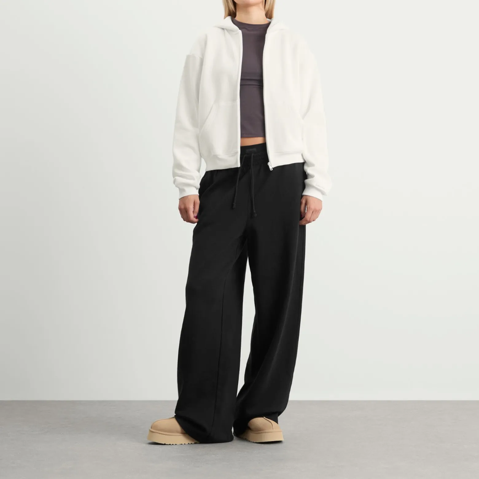 SKIMS Cotton Fleece Classic Zip Up Hoodie