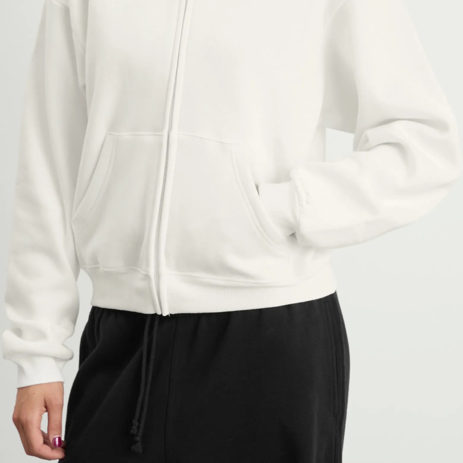 SKIMS Cotton Fleece Classic Zip Up Hoodie