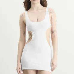 SKIMS Cotton Jersey Cut-Out Mini Dress