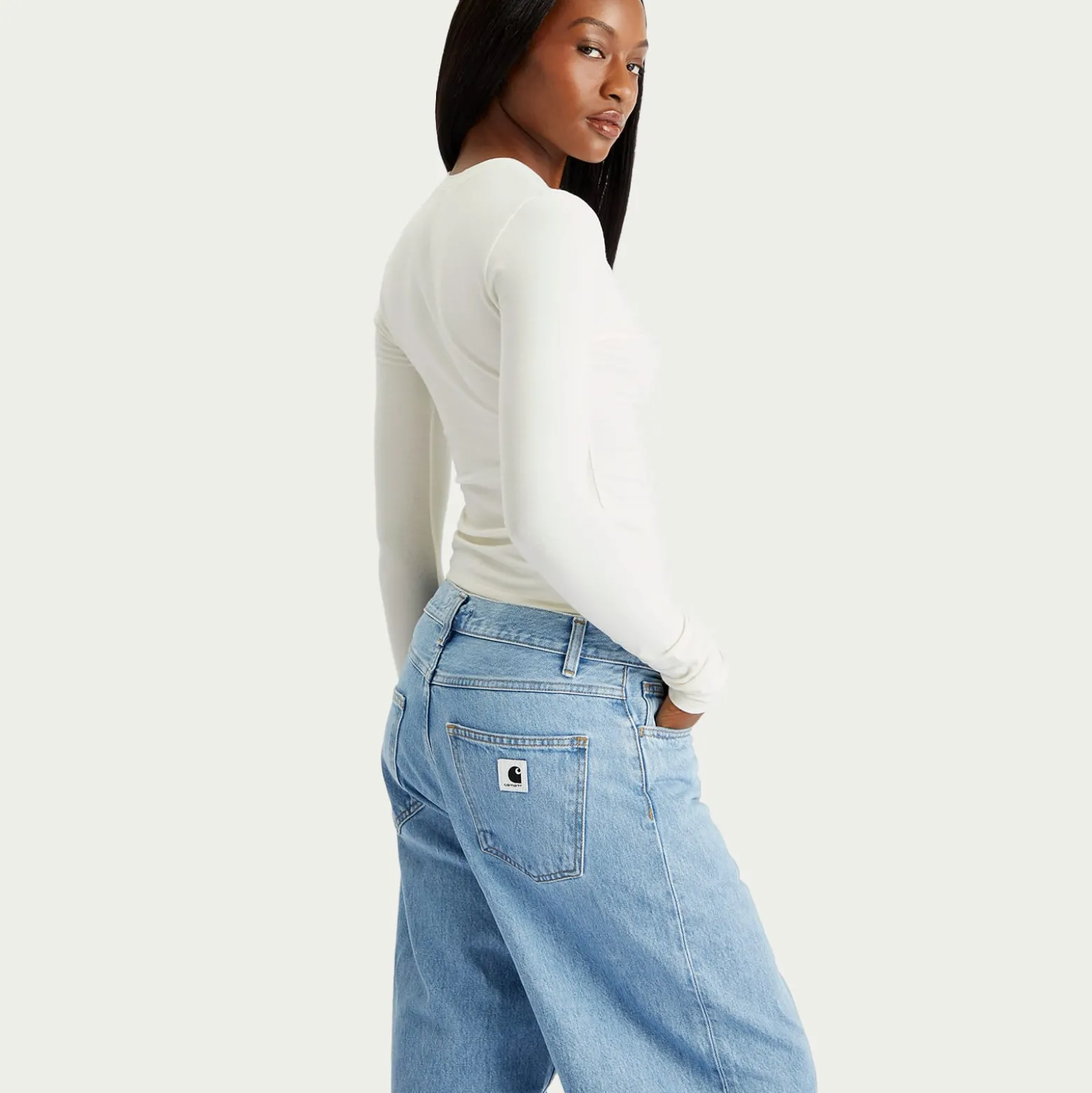 SKIMS Cotton Jersey Long Sleeve T-Shirt