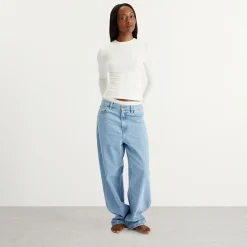 SKIMS Cotton Jersey Long Sleeve T-Shirt