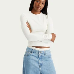 SKIMS Cotton Jersey Long Sleeve T-Shirt