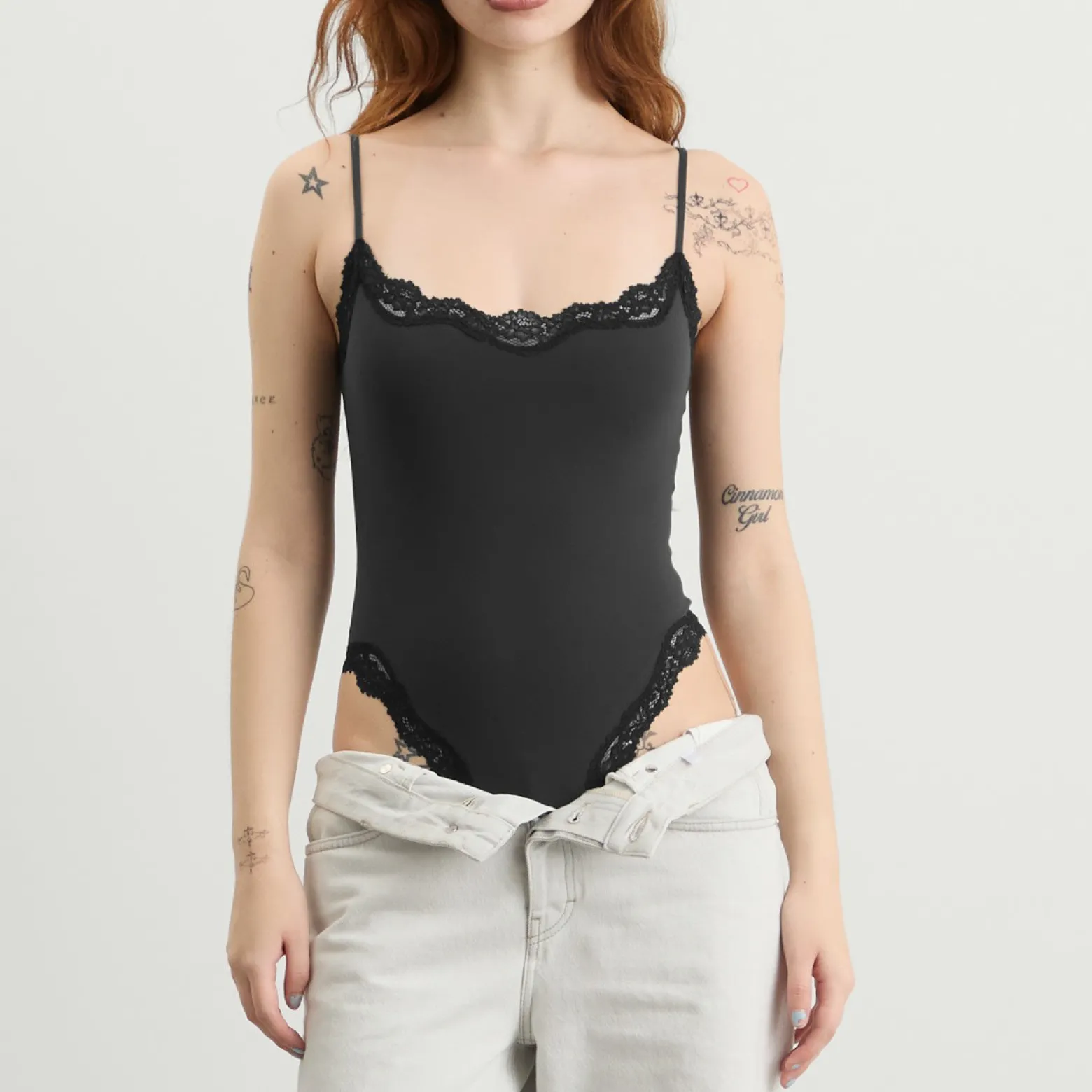 SKIMS Fits Everybody Lace Cami Bodysuit