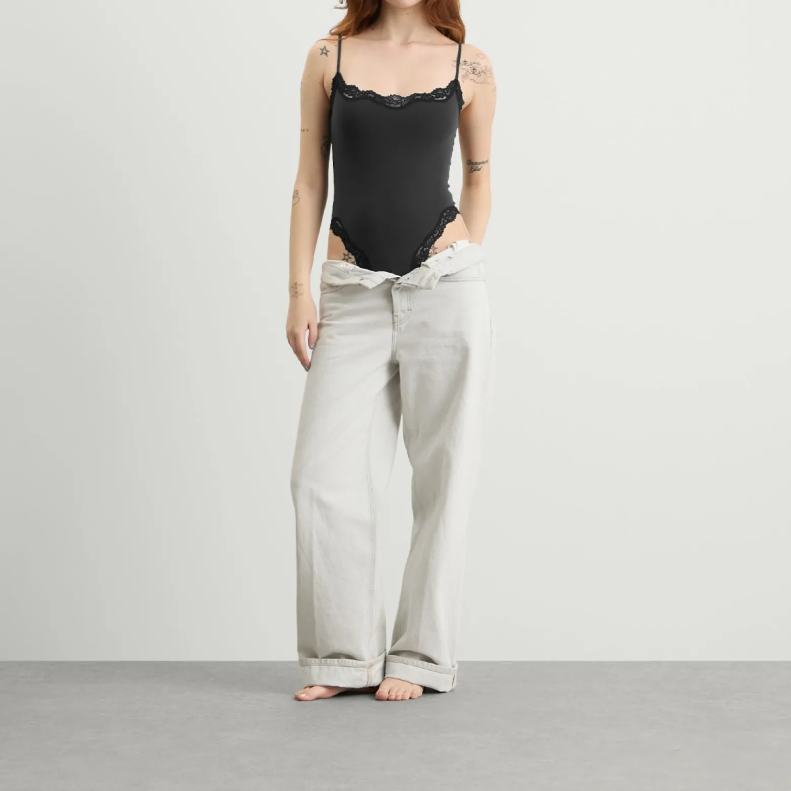 SKIMS Fits Everybody Lace Cami Bodysuit