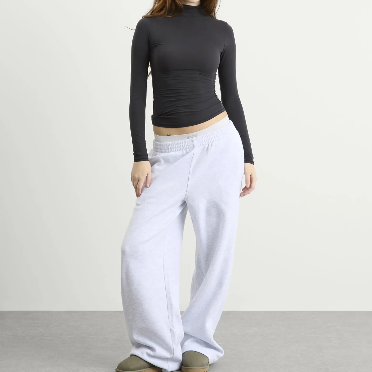 SKIMS Fits Everybody Long Sleeve High Neck Top