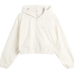 SKIMS Sateen Crop Zip Up Jacket