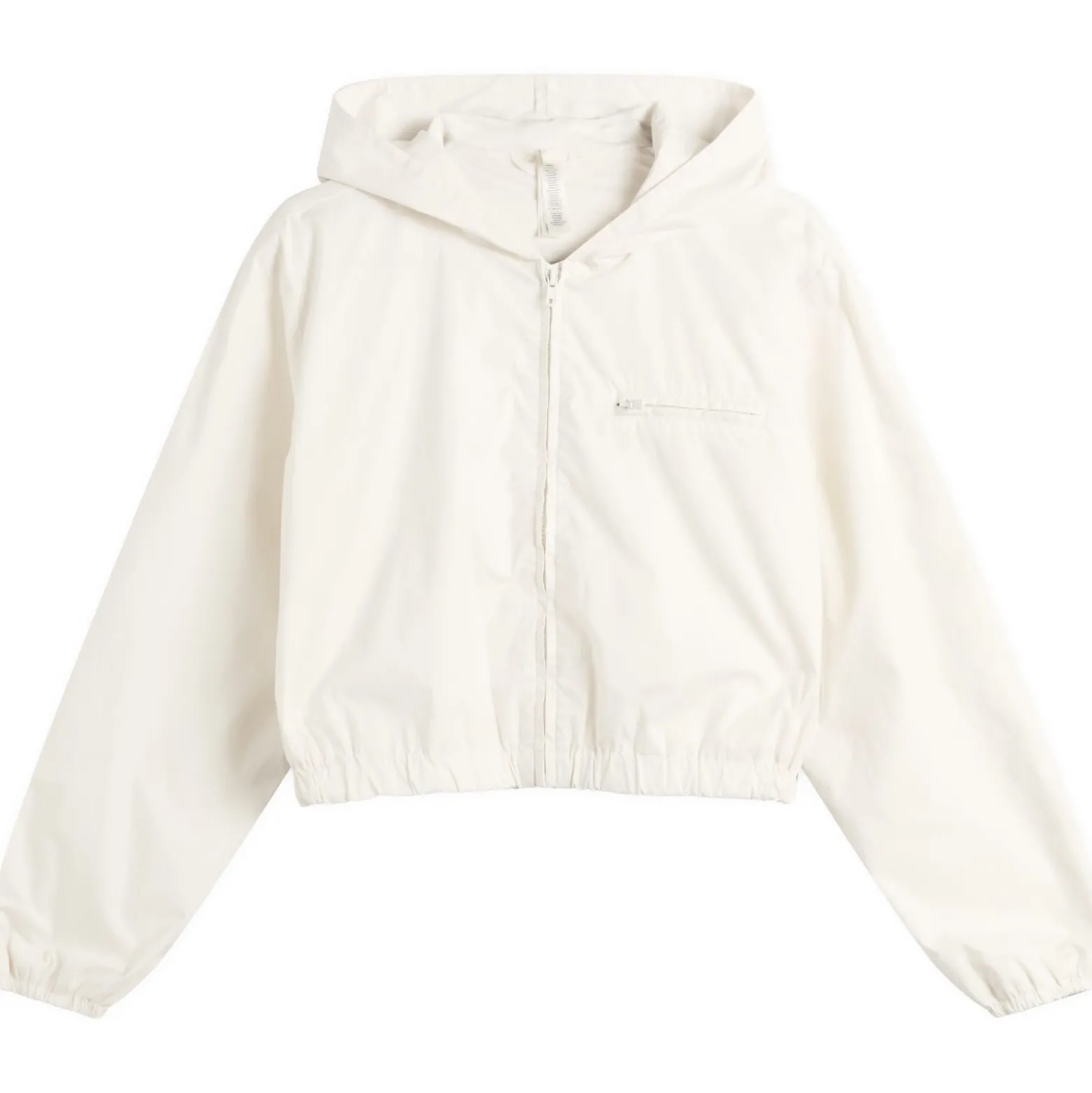 SKIMS Sateen Crop Zip Up Jacket