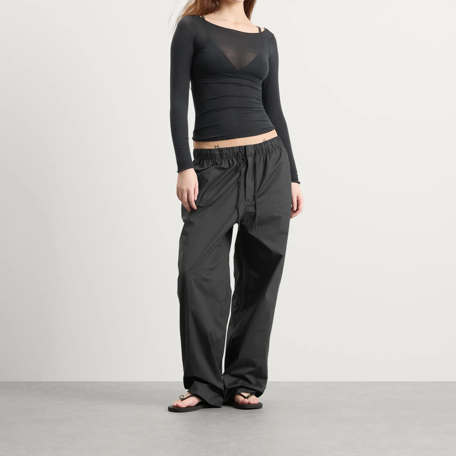 SKIMS Sateen Oversized Cargo Pants