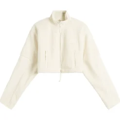 SKIMS Teddy Funnel Neck Cropped Jacket