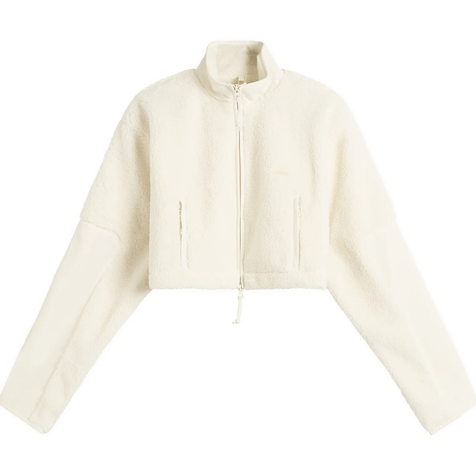 SKIMS Teddy Funnel Neck Cropped Jacket