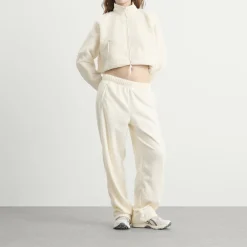 SKIMS Teddy Funnel Neck Cropped Jacket