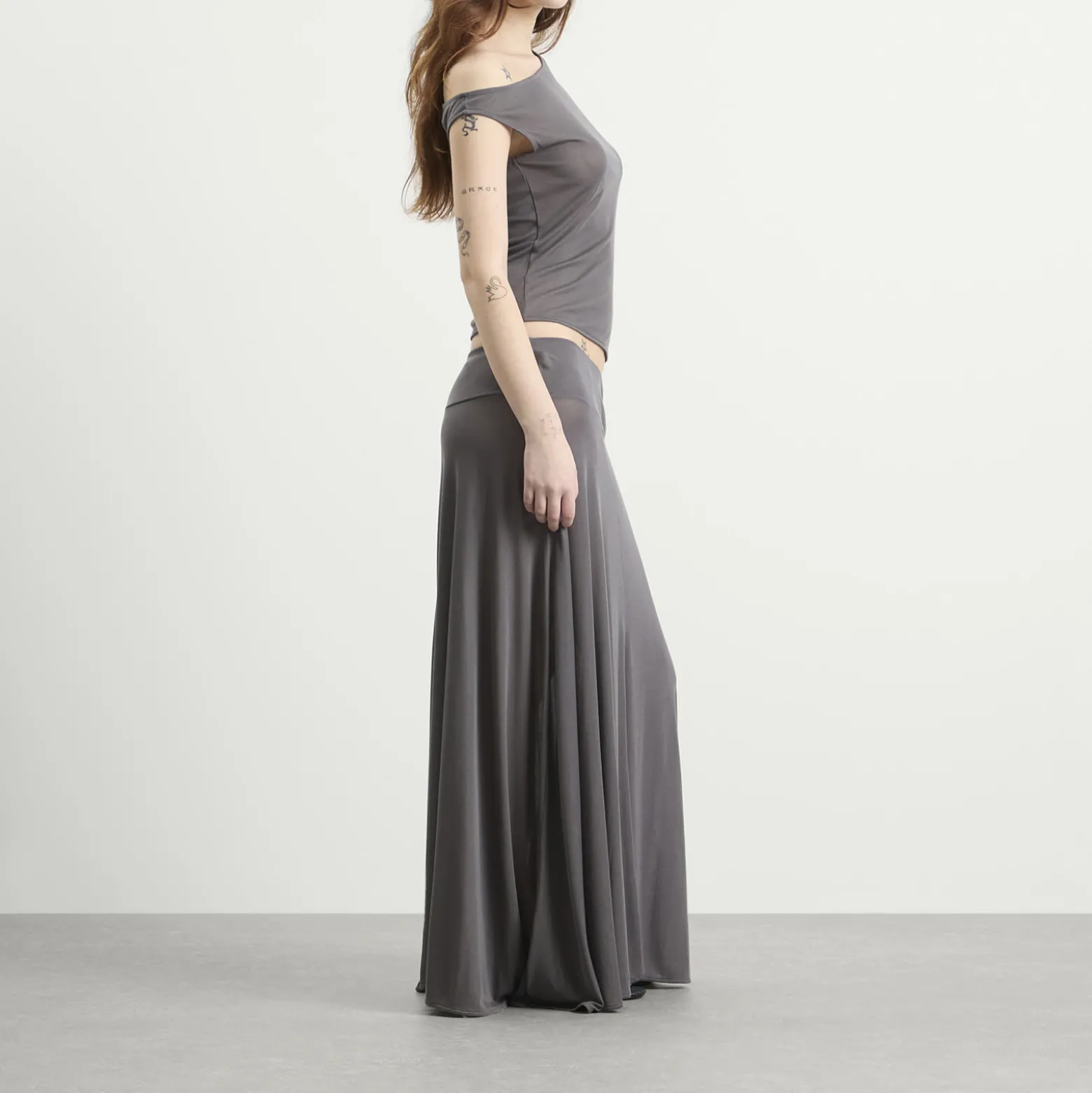 St. Agni Fluid Jersey Skirt