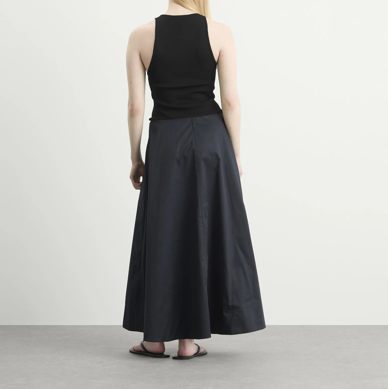 ST. Agni Knit Bodice Asymm Dress