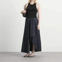 ST. Agni Knit Bodice Asymm Dress