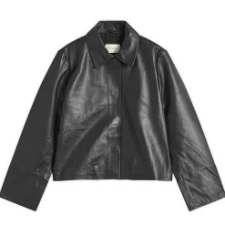 St. Agni Leather Minimal Jacket