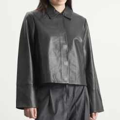 St. Agni Leather Minimal Jacket