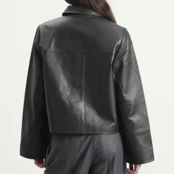 St. Agni Leather Minimal Jacket