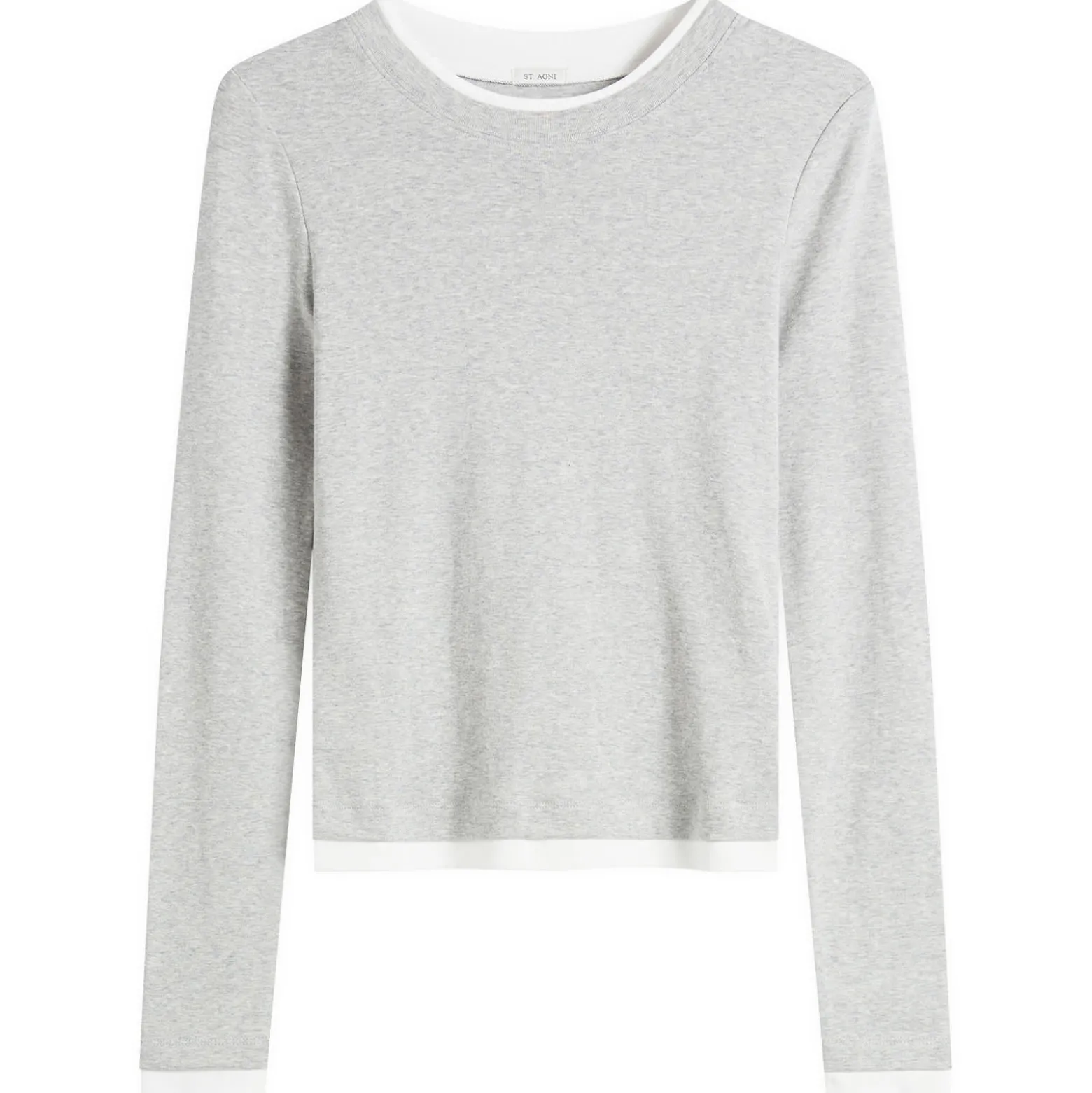 St. Agni Organic Cotton Layered Long Sleeve Top