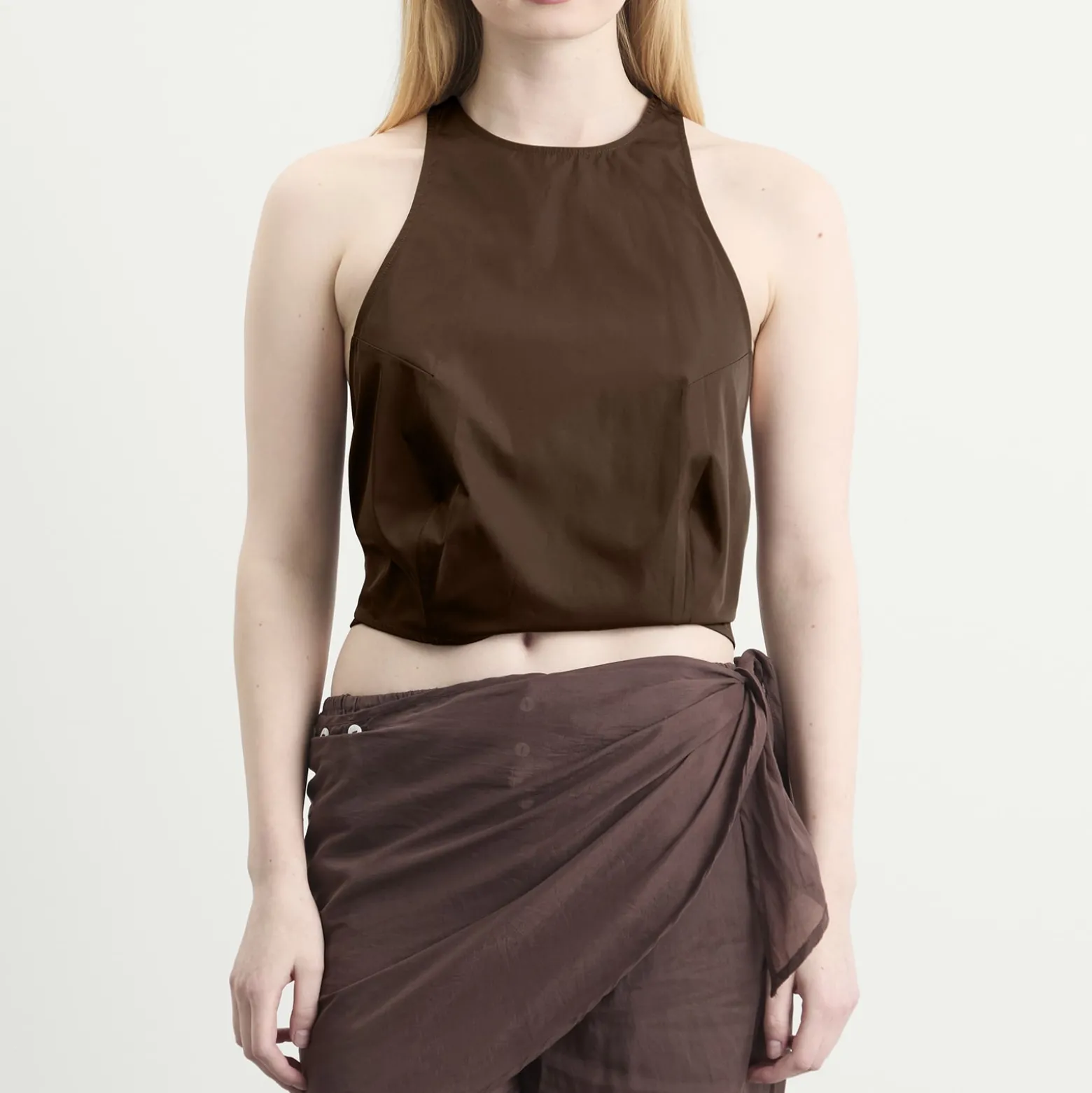 ST. Agni Paper Taffeta Cocoon Top
