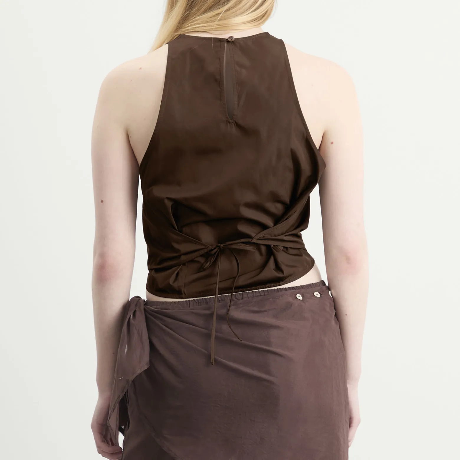 ST. Agni Paper Taffeta Cocoon Top