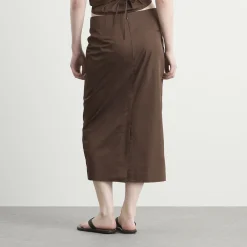 ST. Agni Paper Taffeta Column Skirt