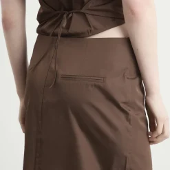 ST. Agni Paper Taffeta Column Skirt