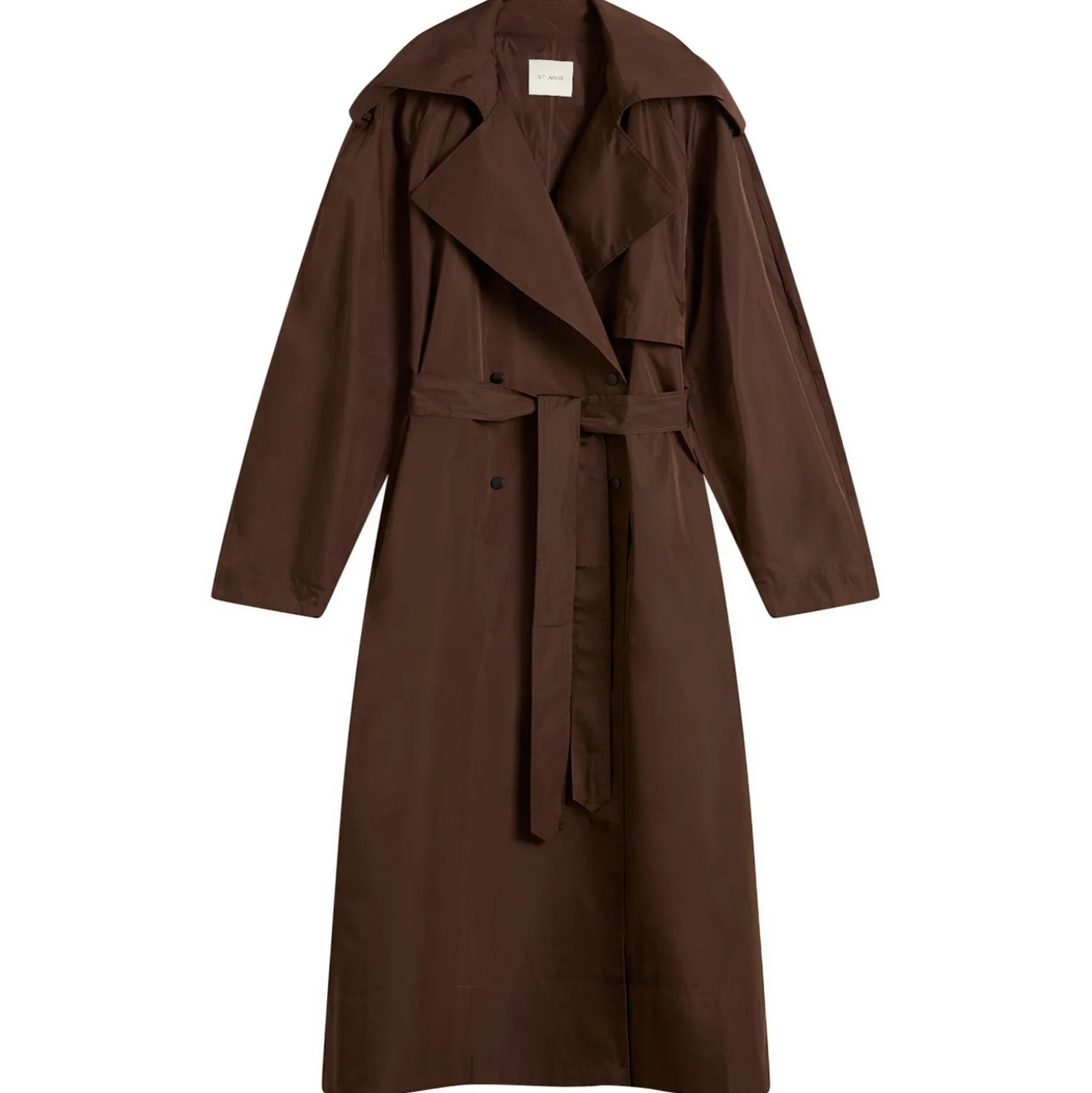 ST. Agni Paper Taffeta Relaxed Trench