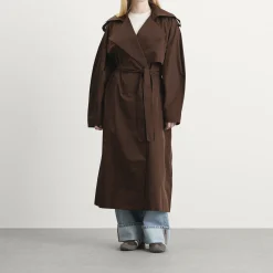 ST. Agni Paper Taffeta Relaxed Trench