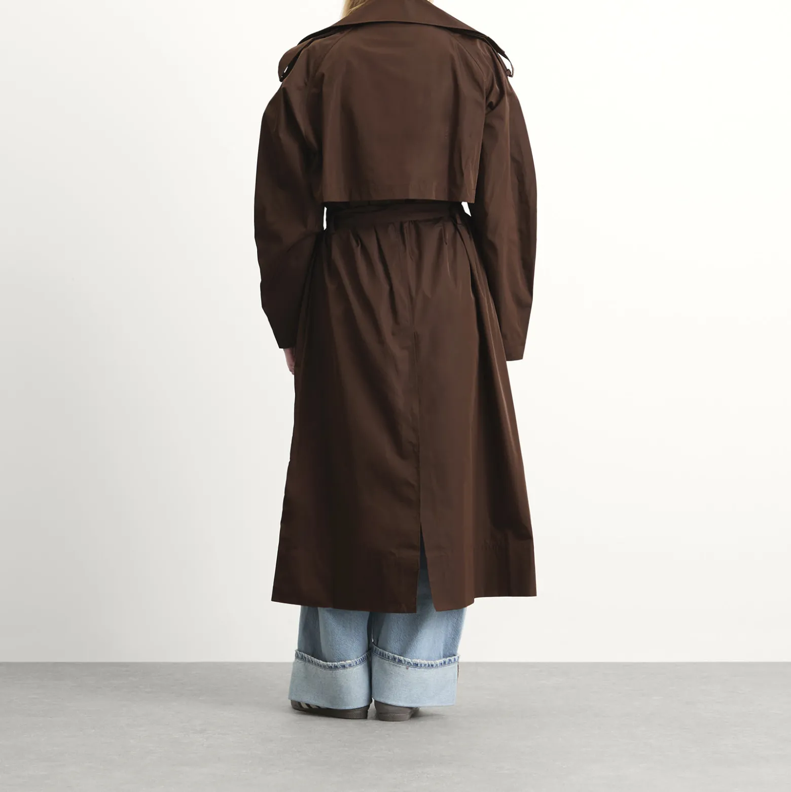 ST. Agni Paper Taffeta Relaxed Trench